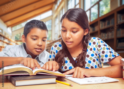 Two Hispanic School Kids St...