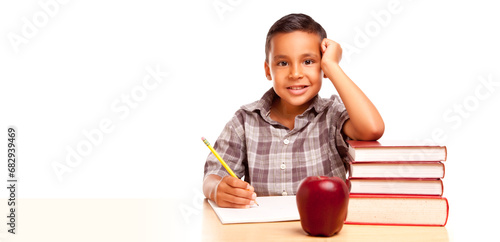 Happy Young Hispanic School...