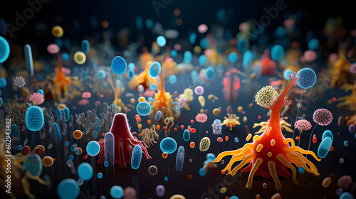 bacteria in the human body photo