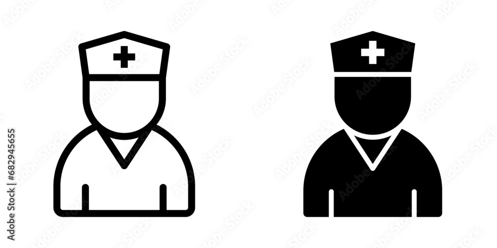 Nurse Icon. symbol for mobile concept and web design. vector illustration Nurse Icon. symbol for mobile concept and web design. vector illustration