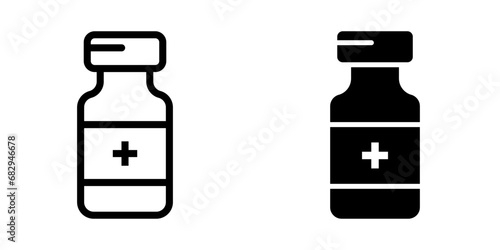 Vial Icon. symbol for mobile concept and web design. vector illustration