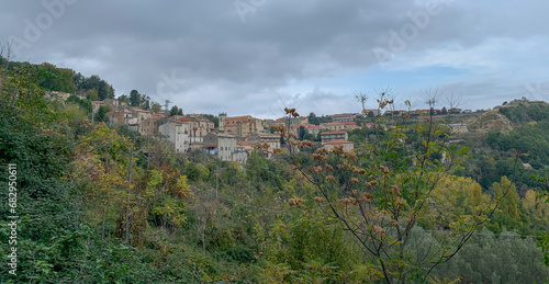 Panoramic view of the village of Carolei