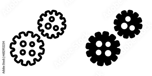 Viruses Icon. symbol for mobile concept and web design. vector illustration