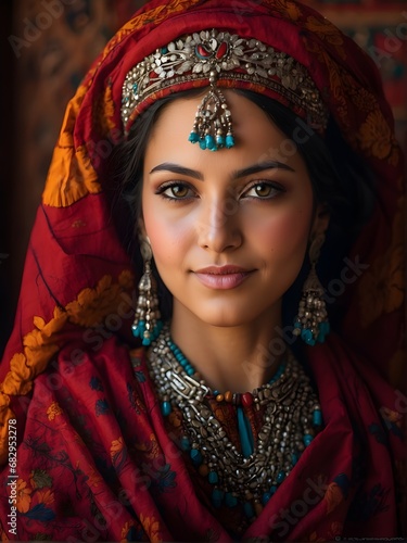 Portrait of an Afghan woman