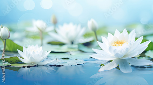 water lilies background 