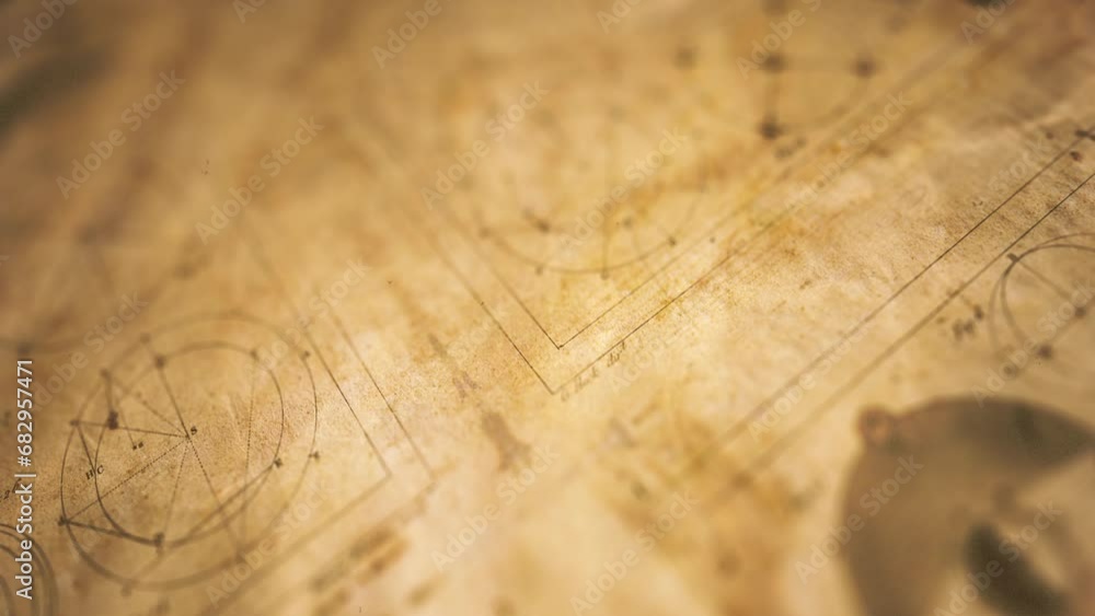 Old Retro 1800s Science Background/ 4k motion graphics of ancient vintage 1800s science on printed retro paper background with grain and grunge noise texture Old Retro 1800s Science Background/ 4k motion graphics of ancient vintage 1800s science on printed retro paper background with grain and grunge noise texture