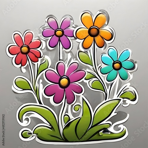 Flower Icon Background Very Cool