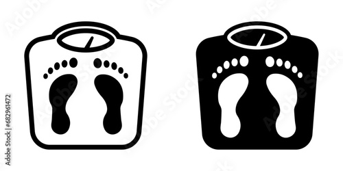 Weight Scale Icon. symbol for mobile concept and web design. vector illustration photo