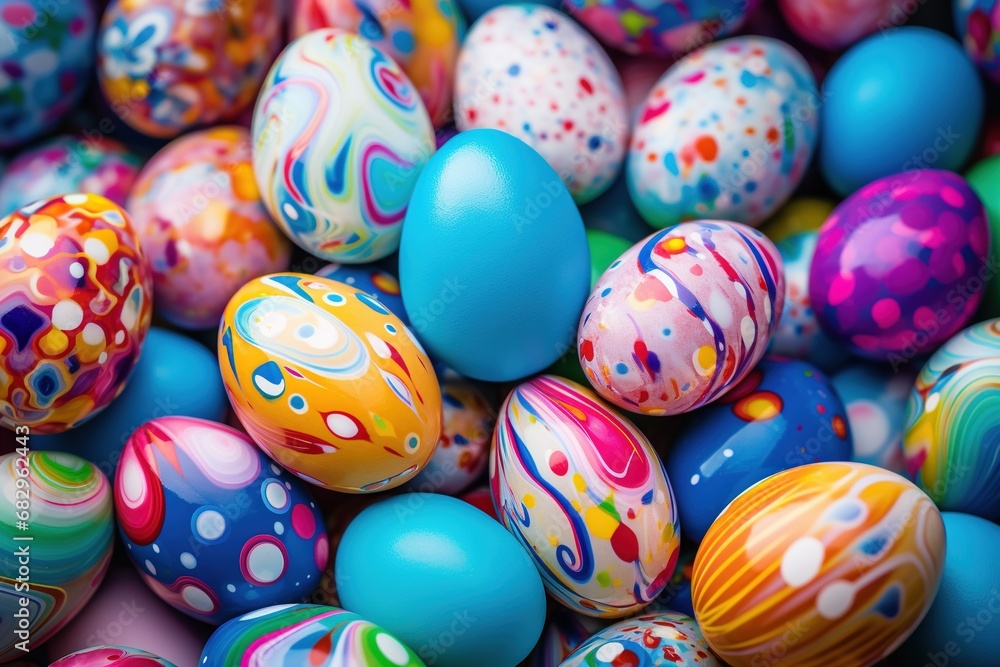 Easter eggs background