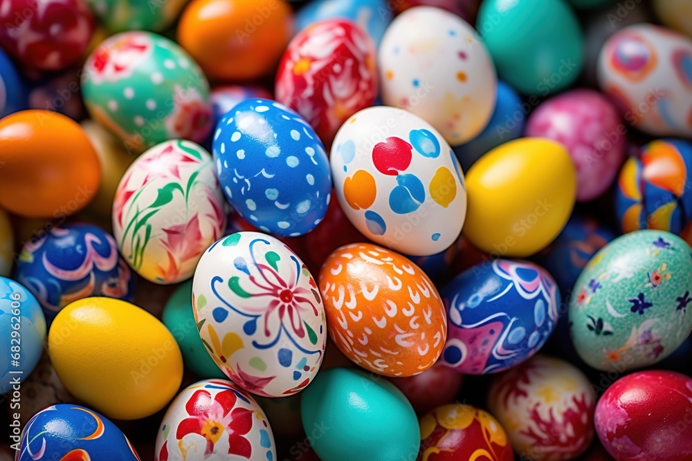Easter eggs background Easter eggs background