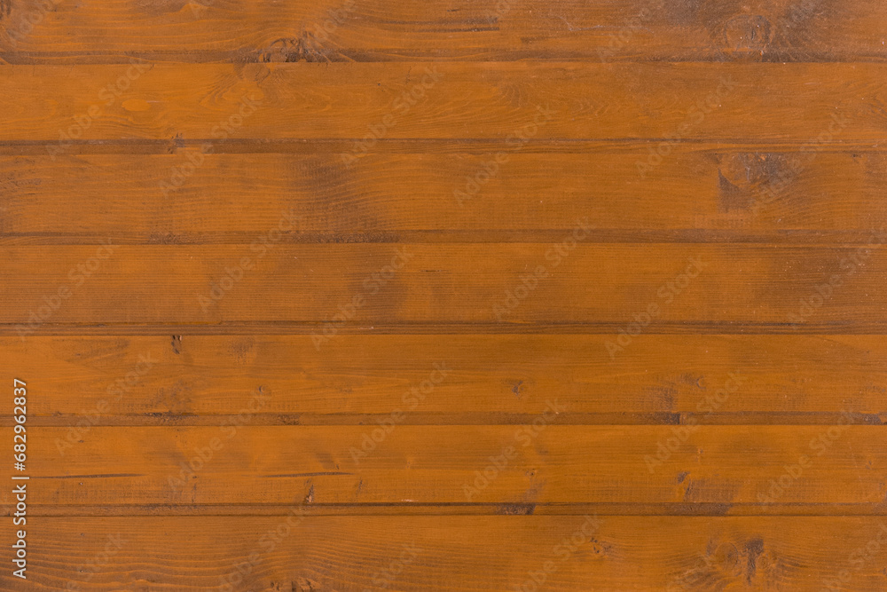 Fototapeta premium Horizontal Line Stripe Brown Texture Planks Wood Board Wooden Background Fence Surface Floor Table