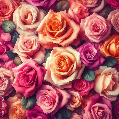 Natural rose image background with Valentines vibe