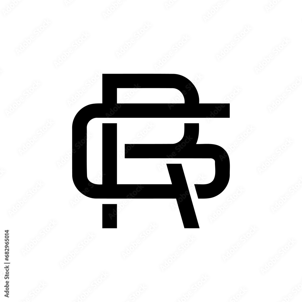 Fototapeta premium gr logo design 