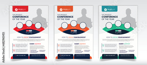 Modern Corporate flyer template design, Corporate flyer layout vector