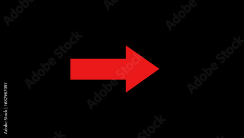 Free Download Red arrow pointing to the right. 3d rendering. right direction sign. right arrows direction advancement silhouette style icon. direction pointer icon. - GFXLoad