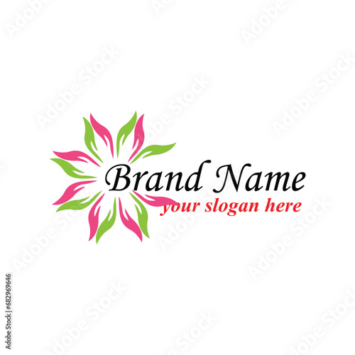 crafts bridal beauty logo design vector format