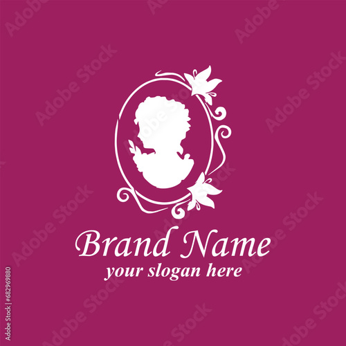 crafts bridal beauty logo design vector format