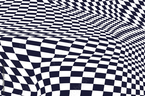flat checkered distortion dynamic texture