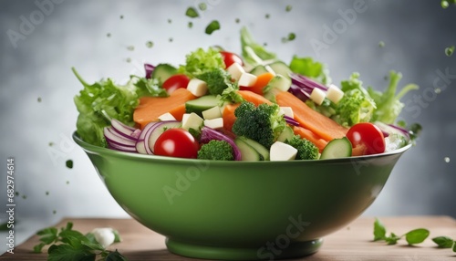 Vegetable salad in a bowl with flying ingredients-topaz.jpeg  Vegetable salad in a bowl with flying ingredients  mayonnaise  olive oil-topaz.jpeg  Vegetable salad in a bowl