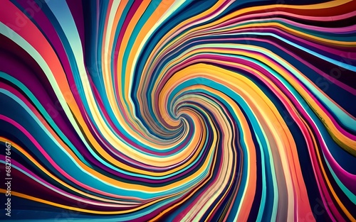 Movimiento Cromático: Espirales y Arte con Alucinógeno Colorido. Efecto Circular: Arte en Espectro y Brillante Remolino. Arco Iris Giratorio: Texturas y Espirales en Ilustración