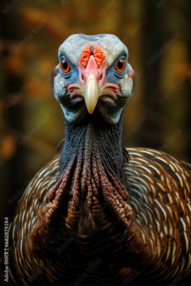 Portrait of wild turkey