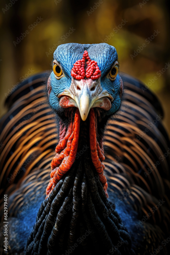 Portrait of wild turkey