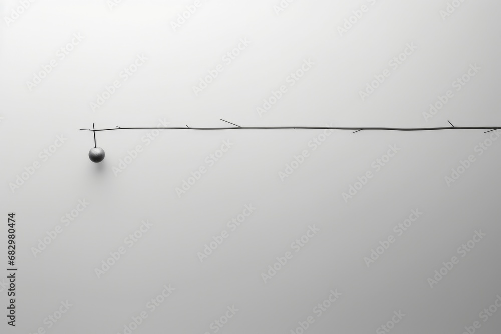 A black and white photo capturing a bird perched on a wire. This versatile image can be used in various projects and designs A black and white photo capturing a bird perched on a wire. This versatile image can be used in various projects and designs