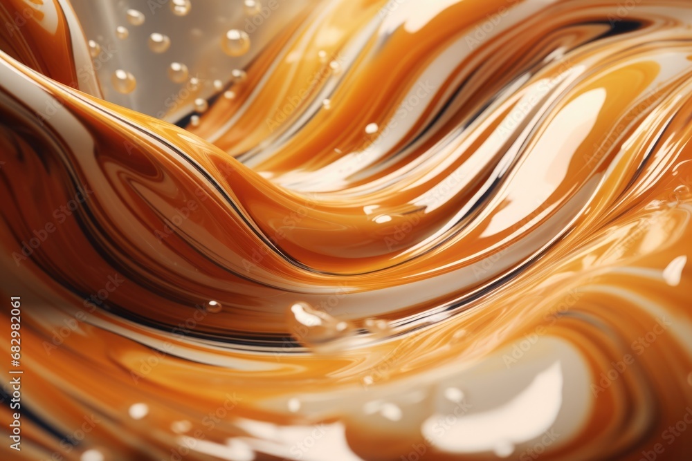 A close-up view of a bowl filled with melted chocolate. This image can be used in various contexts, such as baking, dessert recipes, chocolate making, or food and beverage industries A close-up view of a bowl filled with melted chocolate. This image can be used in various contexts, such as baking, dessert recipes, chocolate making, or food and beverage industries