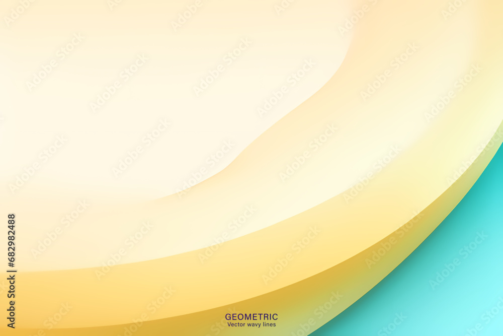 Light Yellow Wave Background, Abstract geometric background with liquid shapes. Vector illustration. Light Yellow Wave Background, Abstract geometric background with liquid shapes. Vector illustration.