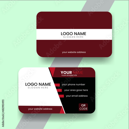 corporate business card design for personal identity