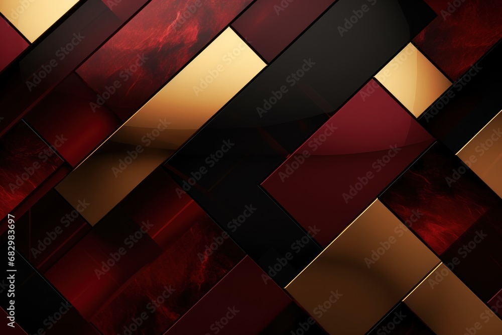 Abstract Postmodern Background Texture in the Colors Burgundy, Gold