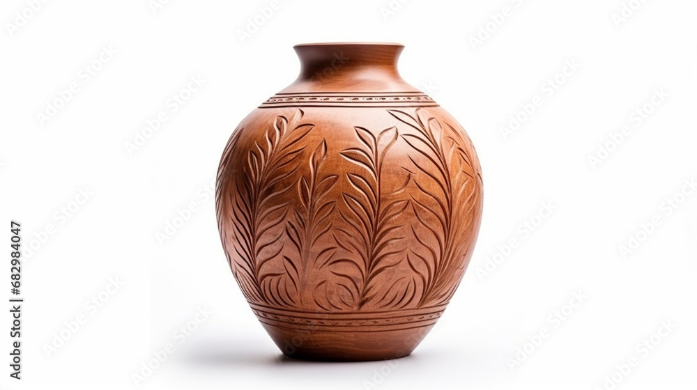 antique vase isolated on white