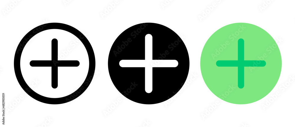 Obraz premium Plus sign icon