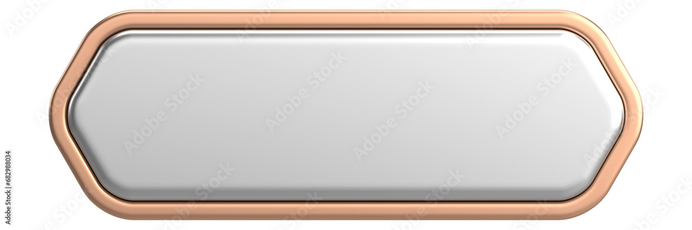 3D button. Empty button. 3D illustration. 3D button. Empty button. 3D illustration.