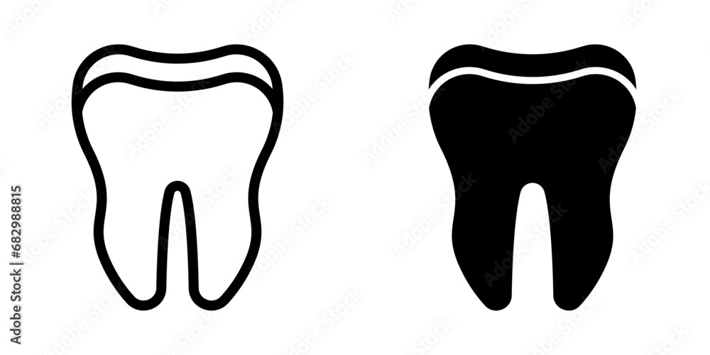 Tooth Icon. symbol for mobile concept and web design. vector illustration Tooth Icon. symbol for mobile concept and web design. vector illustration