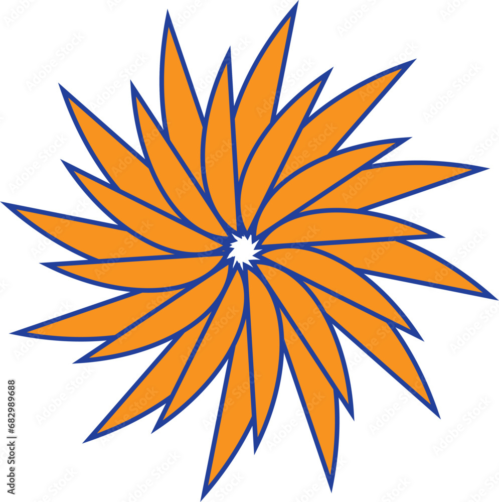 Obraz premium abstract orange sun