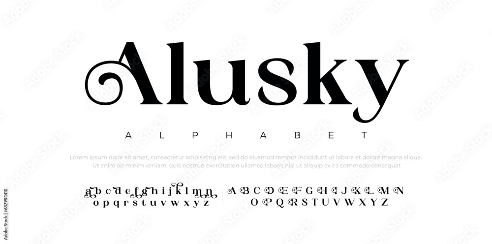 Alusky Abstract modern urban alphabet fonts. Typography sport, technology, fashion, digital, future creative logo font. vector illustration Alusky Abstract modern urban alphabet fonts. Typography sport, technology, fashion, digital, future creative logo font. vector illustration