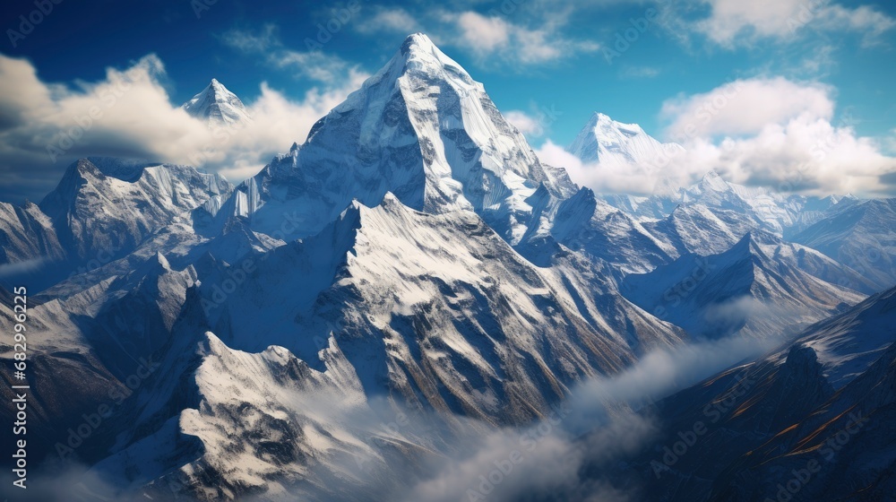 Obraz premium Himalayas mountains, bird's eye view