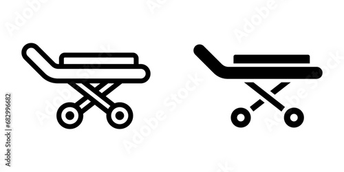 Stretcher icon. symbol for mobile concept and web design. vector illustration