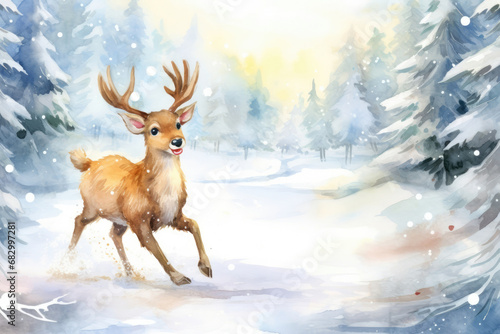 Snow season mammal animal christmas wildlife forest wild cold nature landscape winter