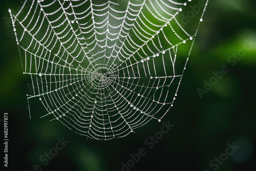 Pattern insect water drop wet nature macro trap morning dew spider web