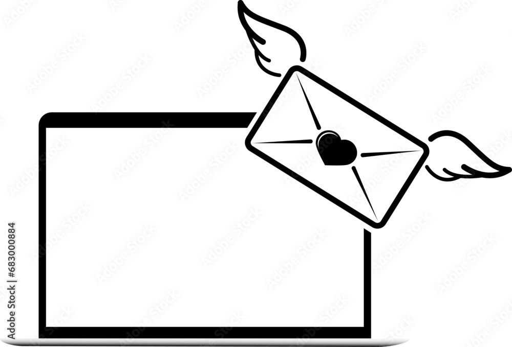 vector illustration of tablet and message on transparent background vector illustration of tablet and message on transparent background