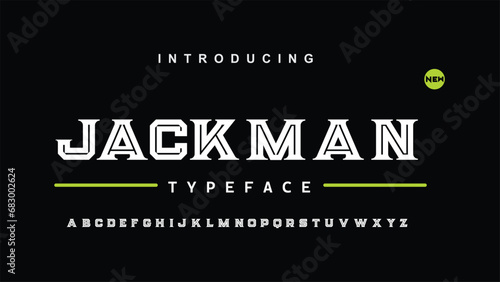 Modern alphabet fonts. Typography, Technology, Lettering, Elegant, Fashion, Designs, Serif fonts, Uppercase. Vector illustration