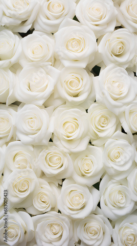 White roses background. Beautiful flowers for valentine's day. Colorful background. © Moon Project