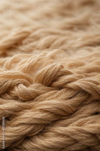 Close-up  macro photography of natural woolen threads