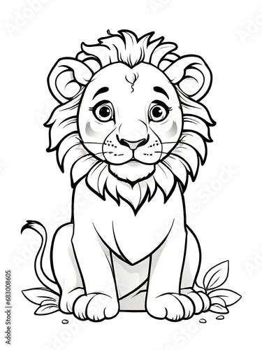 Lion for Coloring