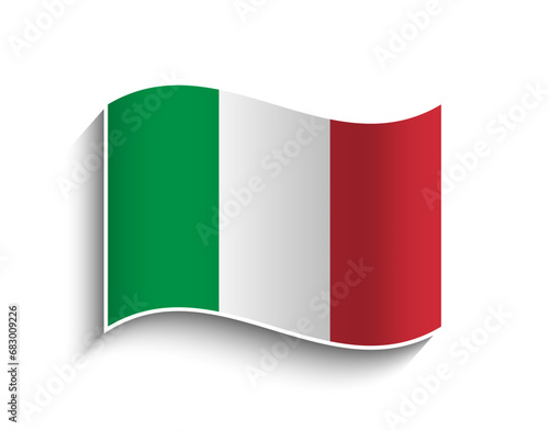 Free Download Vector Italy waving Flag Icon - GFXLoad