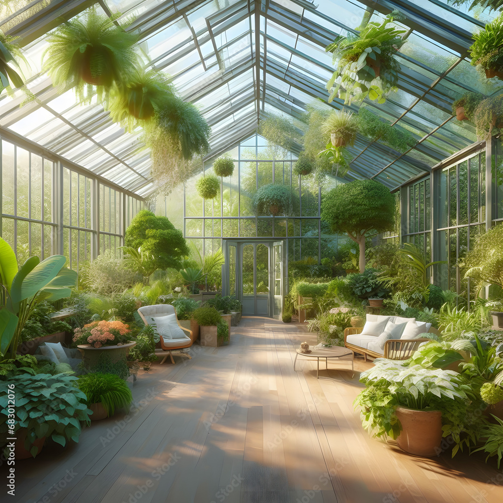greenhouse with plants greenhouse with plants