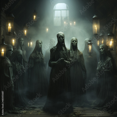 Scary halloween people