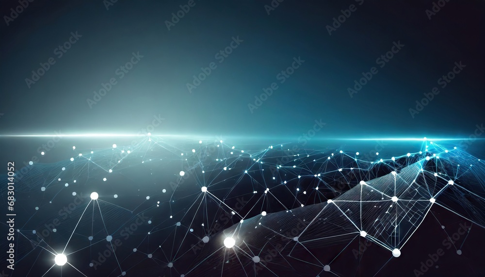 Obraz premium Abstract technology dark background Hi-tech communication concept, technology, digital business, innovation, science fiction scene with copy space